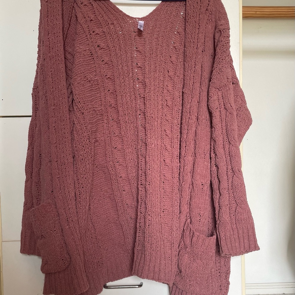 Cozy Knit Women's Rose Colored Sweater